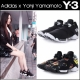 Adidas x Yohji Yamamoto Y-3 Kohna Hibiscus 經典黑白黑武士 熱帶花卉 運動鞋 情侶款